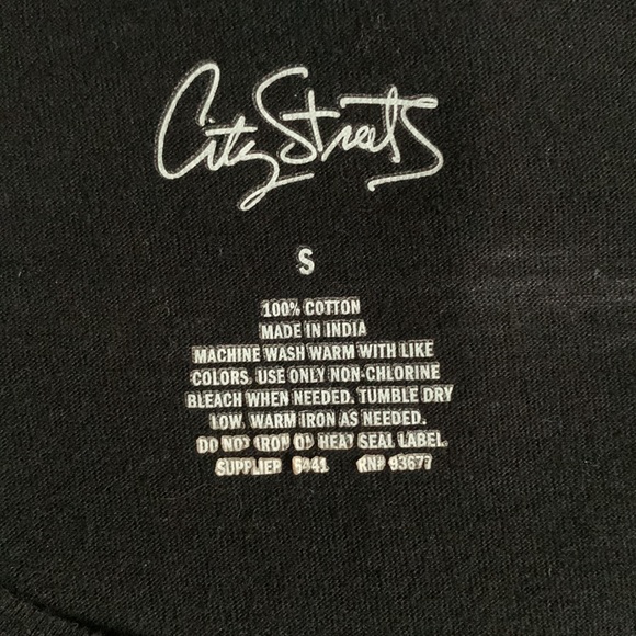 City Streets Sidewalk Surfers Eyeball Flames T-shirt Black Long Sleeve Size S - Picture 5 of 5